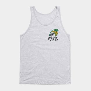 Eat Plants, simple minimalist retro design for vegans Tank Top